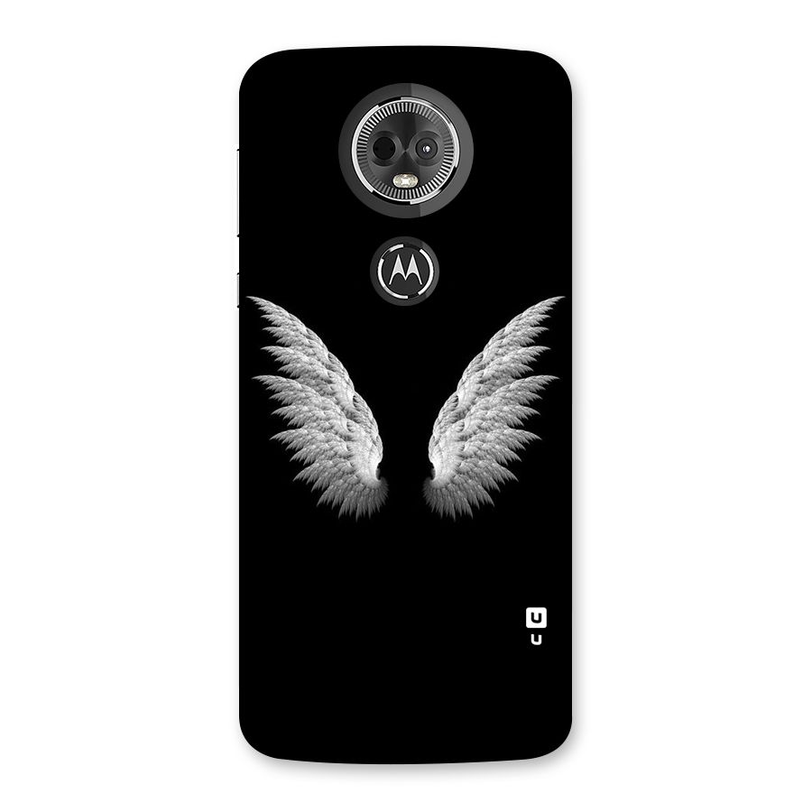 White Wings Back Case for Moto E5 Plus