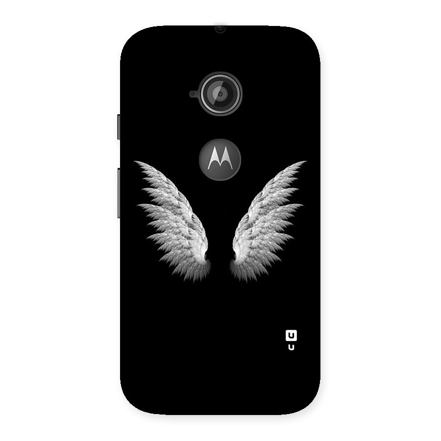 White Wings Back Case for Moto E 2nd Gen