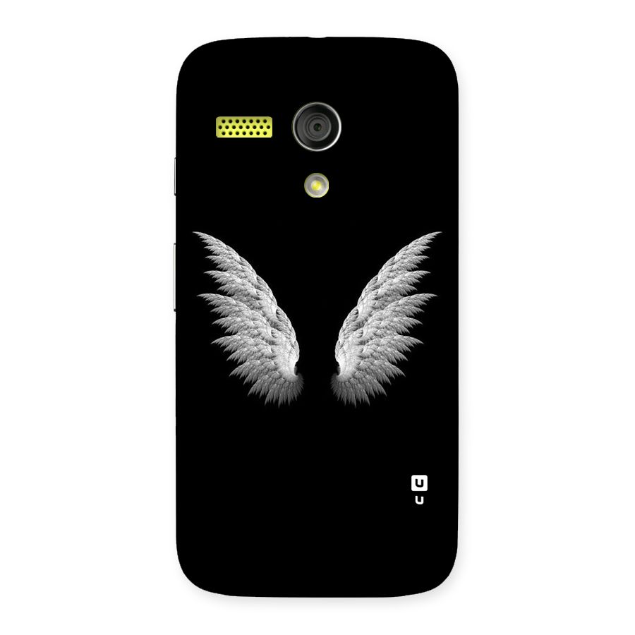 White Wings Back Case for Moto G