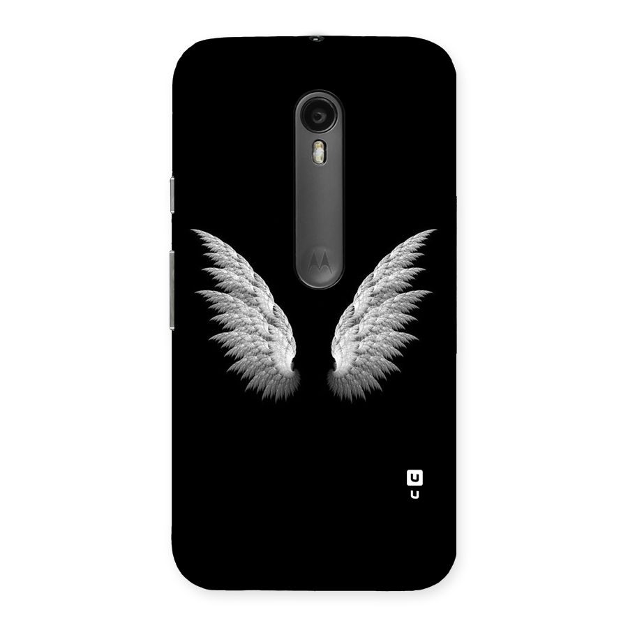 White Wings Back Case for Moto G3