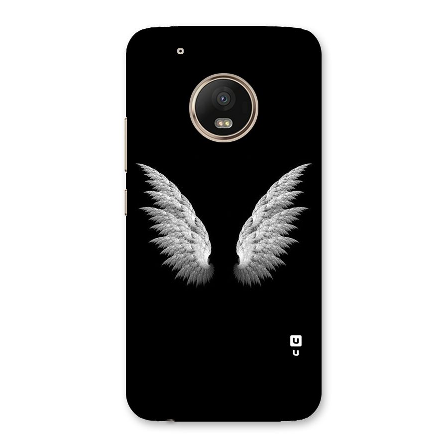 White Wings Back Case for Moto G5 Plus