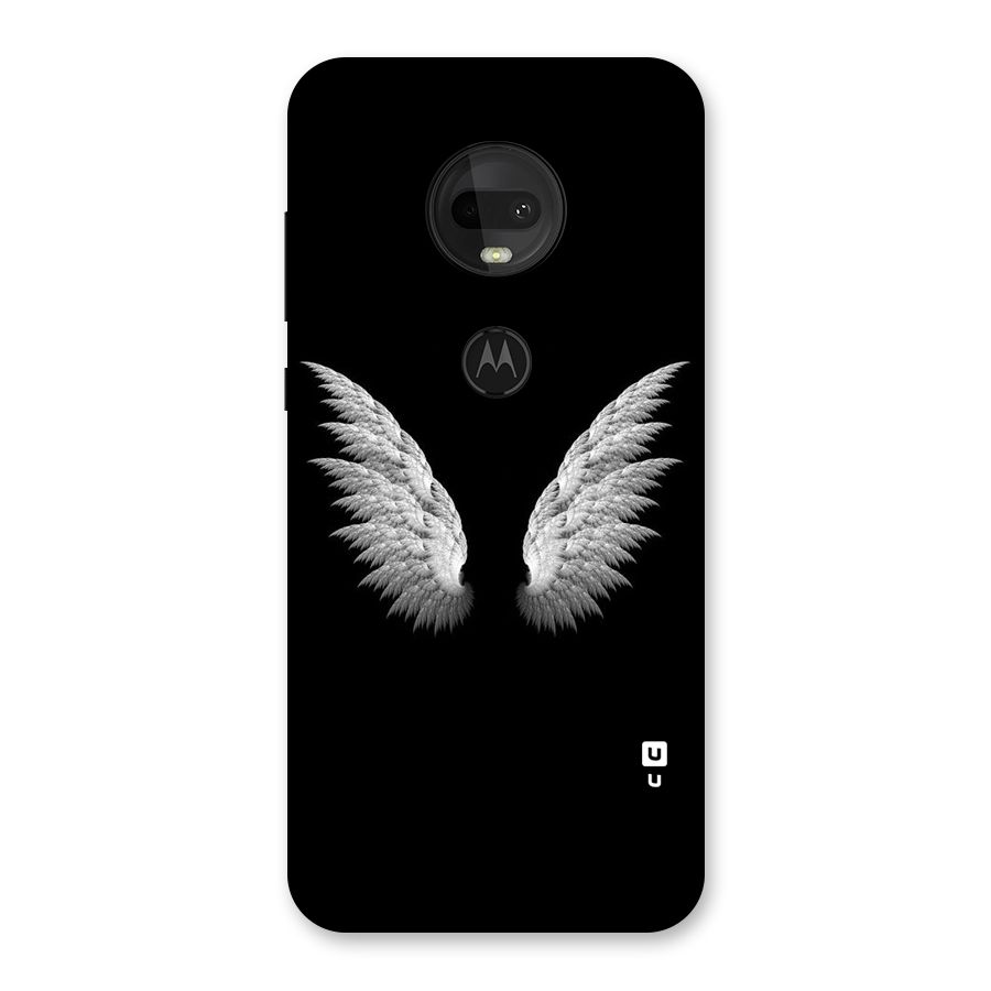 White Wings Back Case for Moto G7