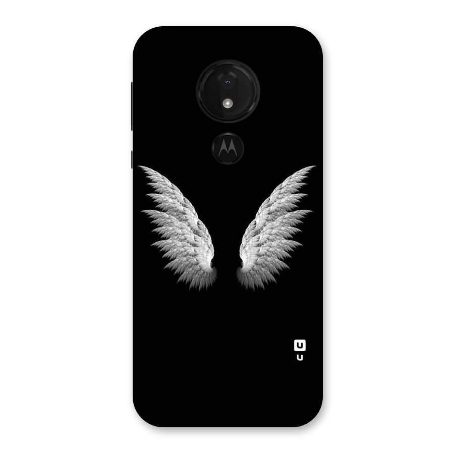 White Wings Back Case for Moto G7 Power
