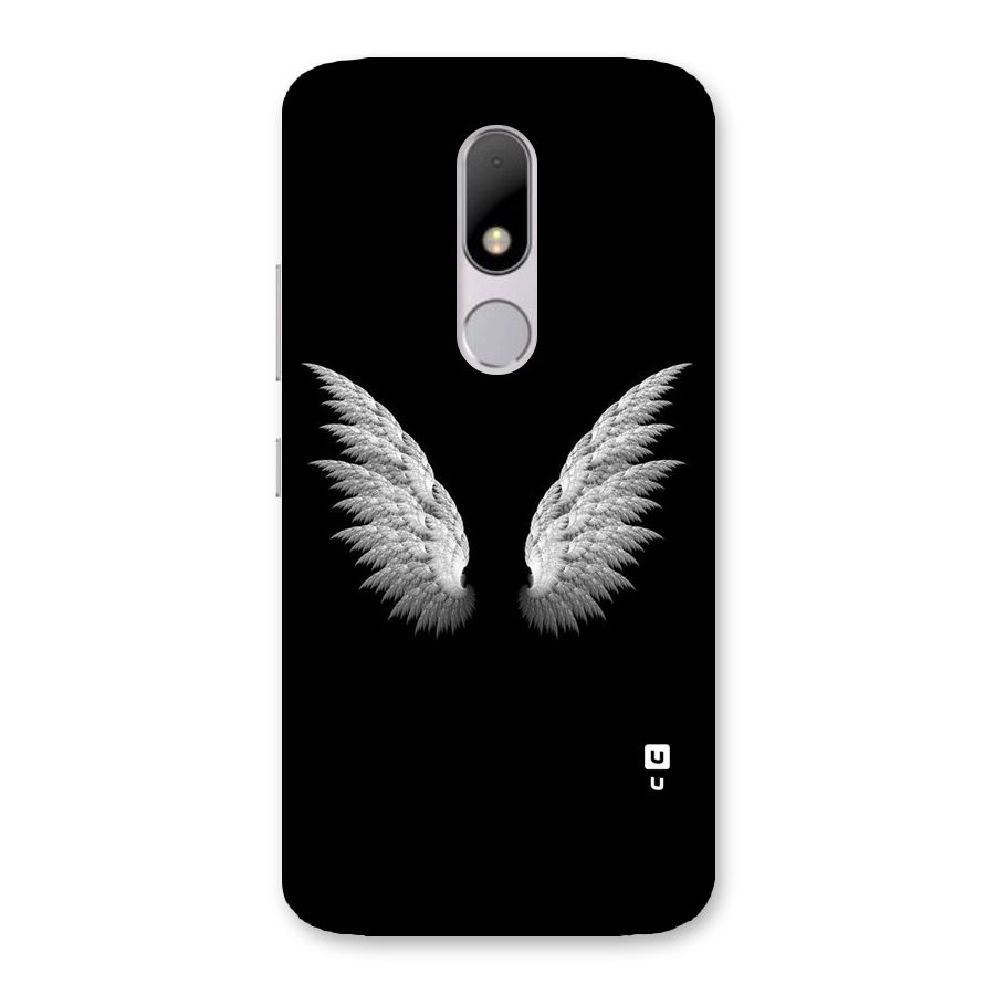 White Wings Back Case for Moto M