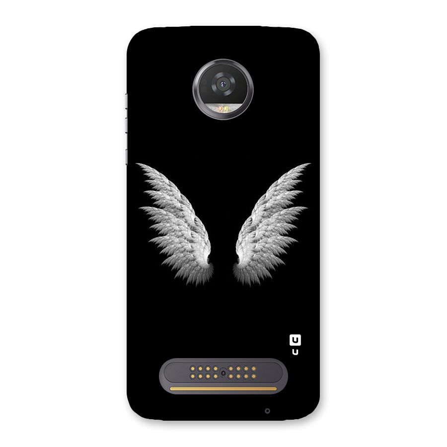 White Wings Back Case for Moto Z2 Play
