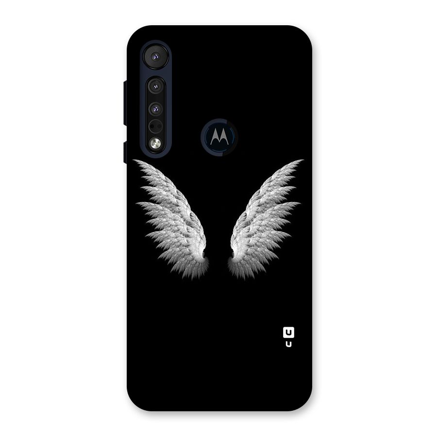 White Wings Back Case for Motorola One Macro
