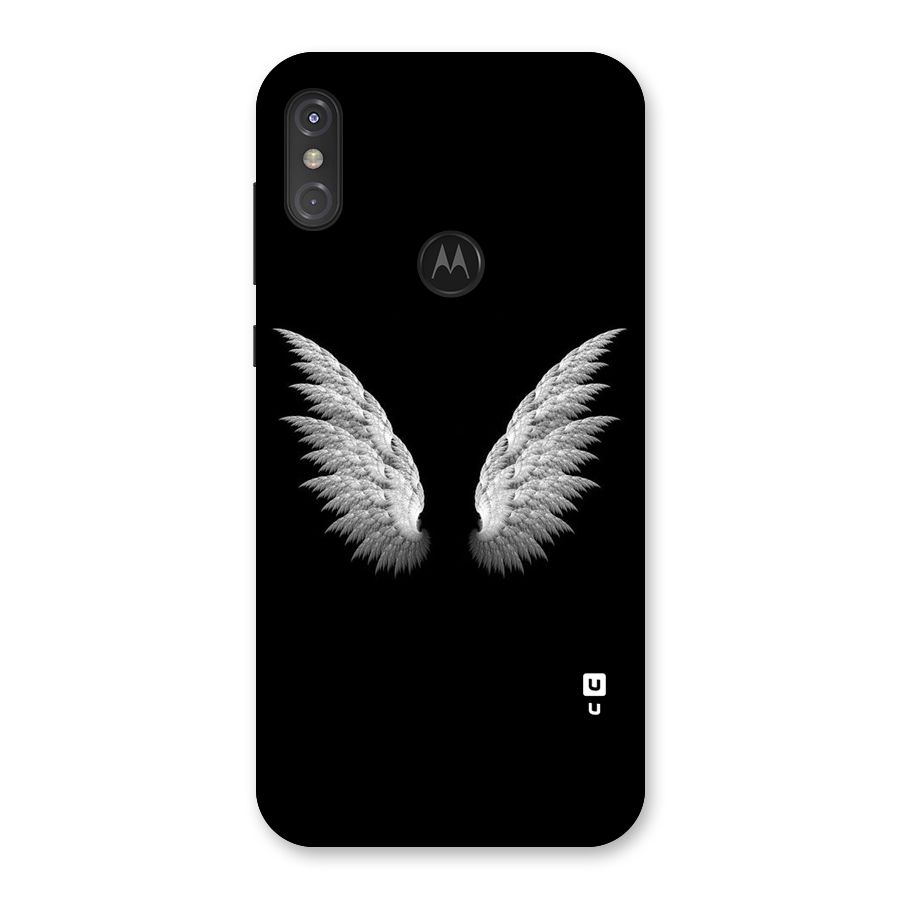 White Wings Back Case for Motorola One Power