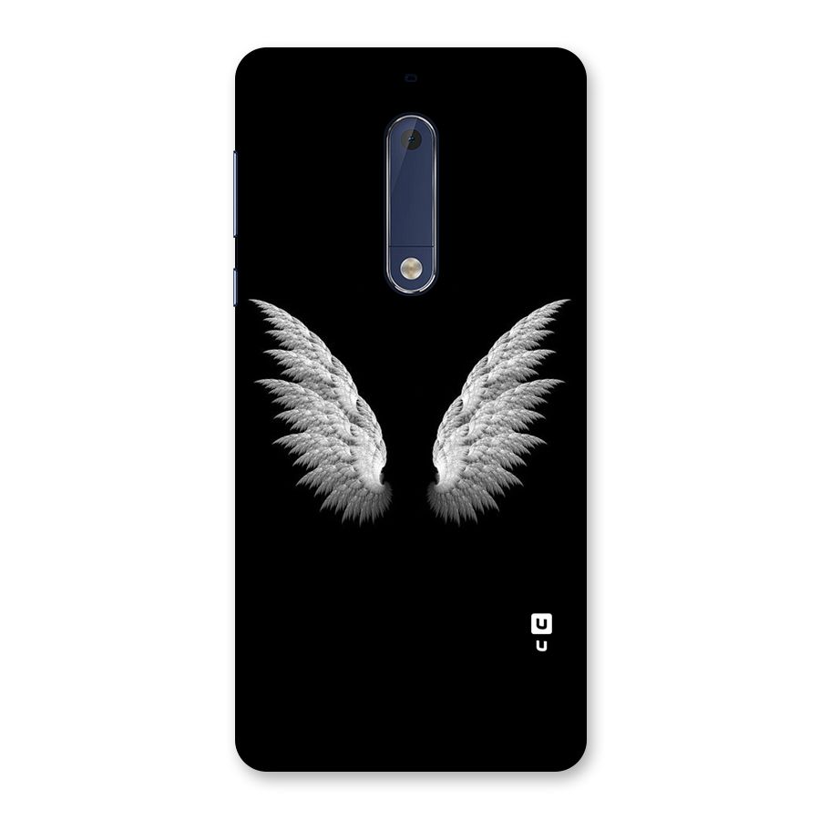 White Wings Back Case for Nokia 5