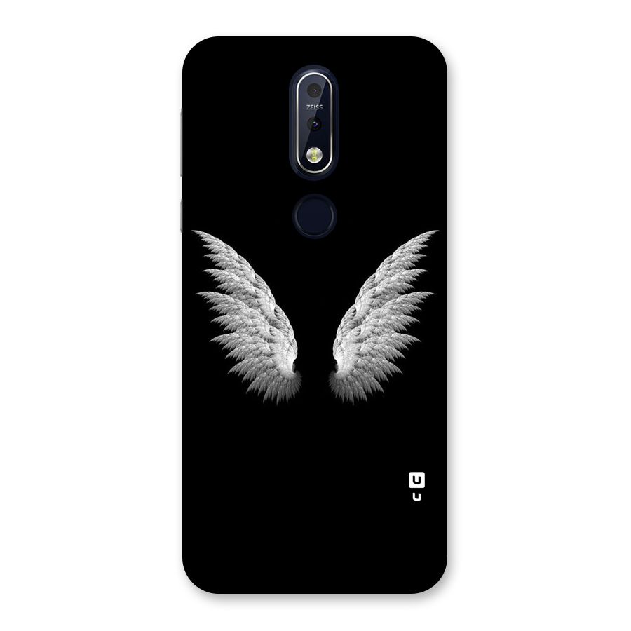 White Wings Back Case for Nokia 7.1