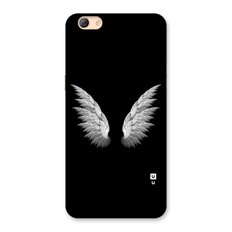 White Wings Back Case for Oppo F3 Plus