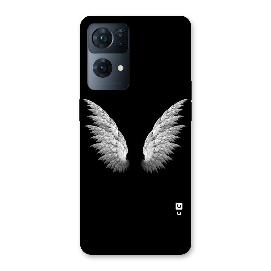 White Wings Back Case for Oppo Reno7 Pro 5G