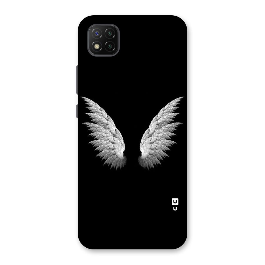 White Wings Back Case for Poco C3