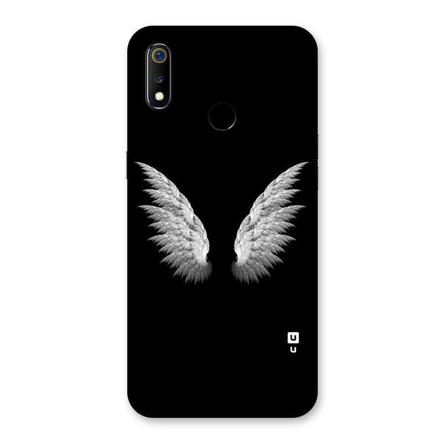 White Wings Back Case for Realme 3