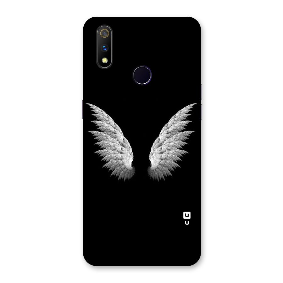 White Wings Back Case for Realme 3 Pro