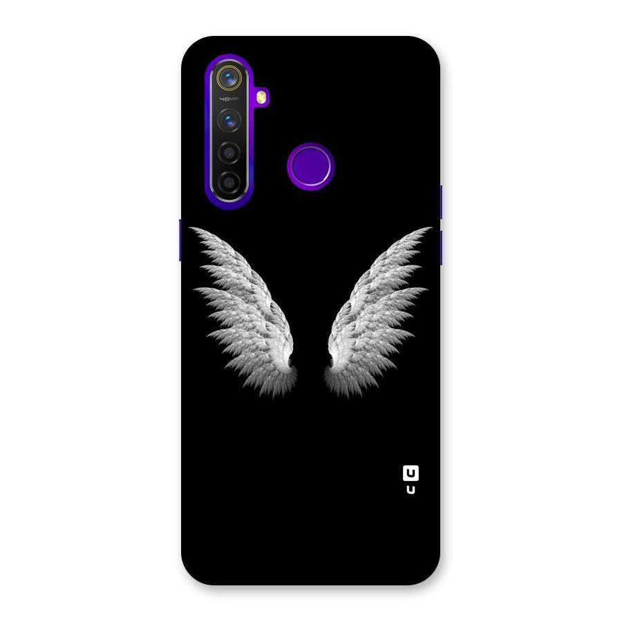 White Wings Back Case for Realme 5 Pro