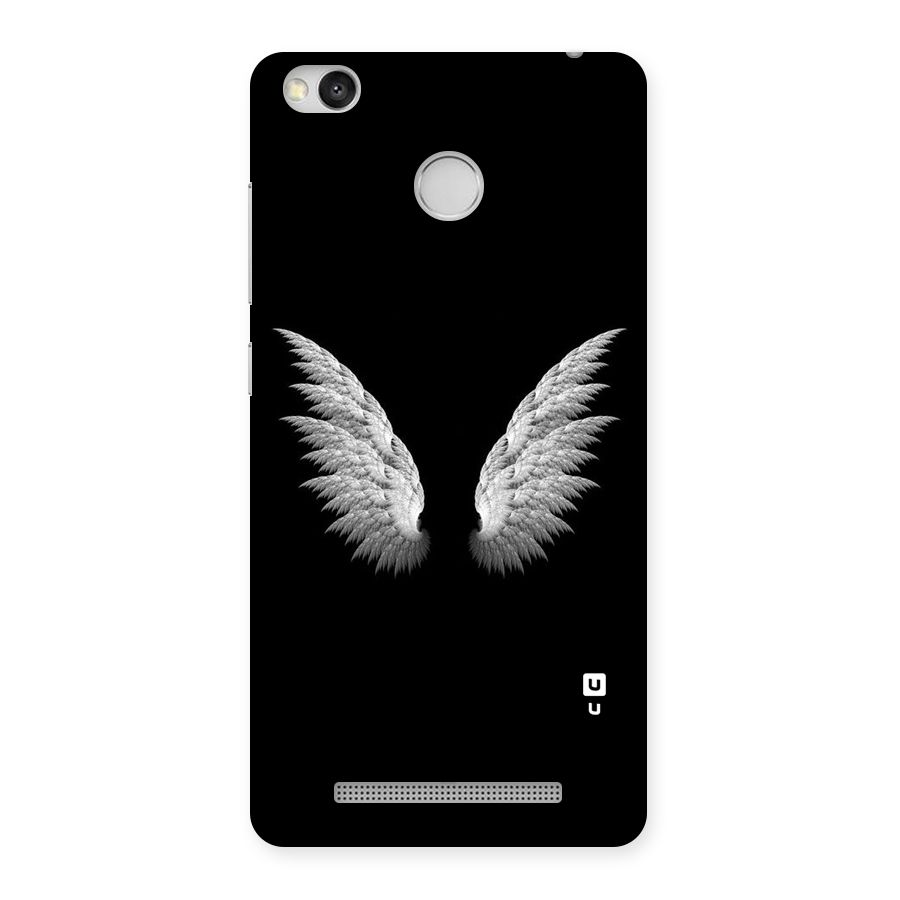 White Wings Back Case for Redmi 3S Prime