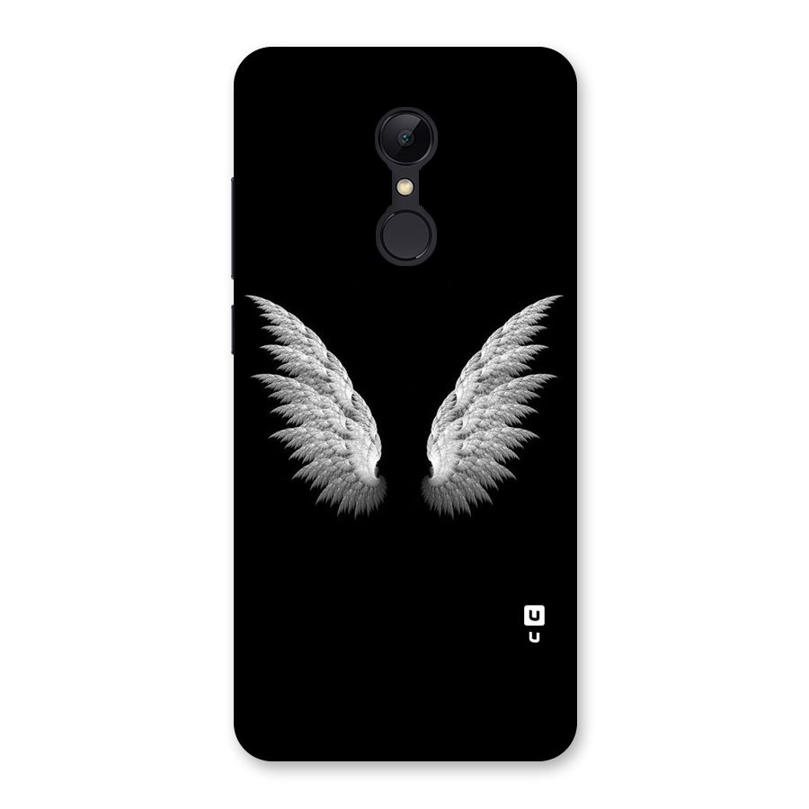 White Wings Back Case for Redmi 5