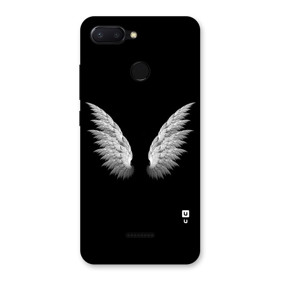 White Wings Back Case for Redmi 6