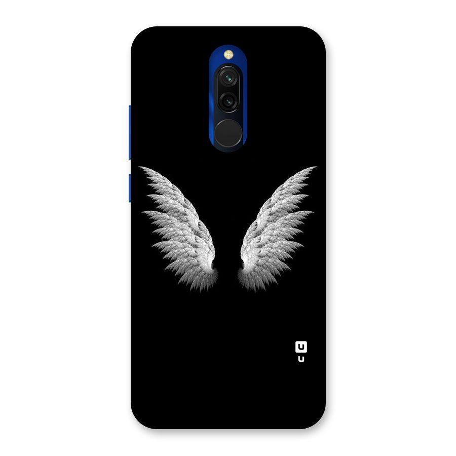 White Wings Back Case for Redmi 8