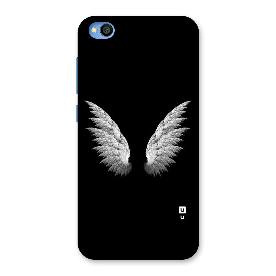 White Wings Back Case for Redmi Go