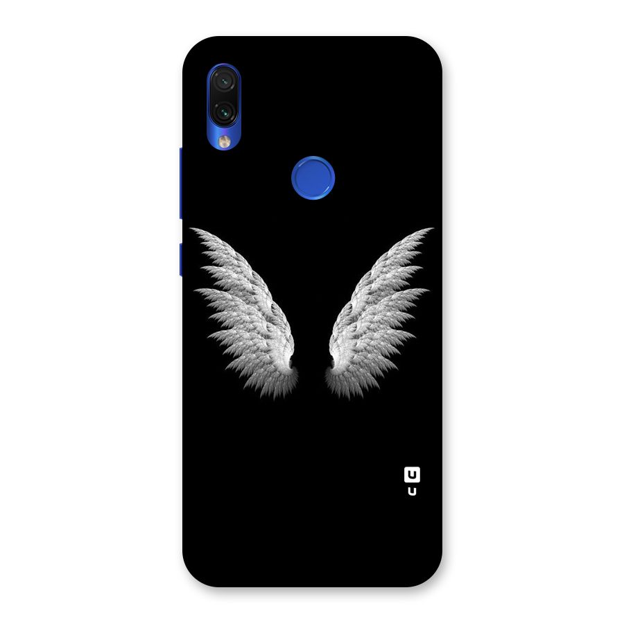 White Wings Back Case for Redmi Note 7S