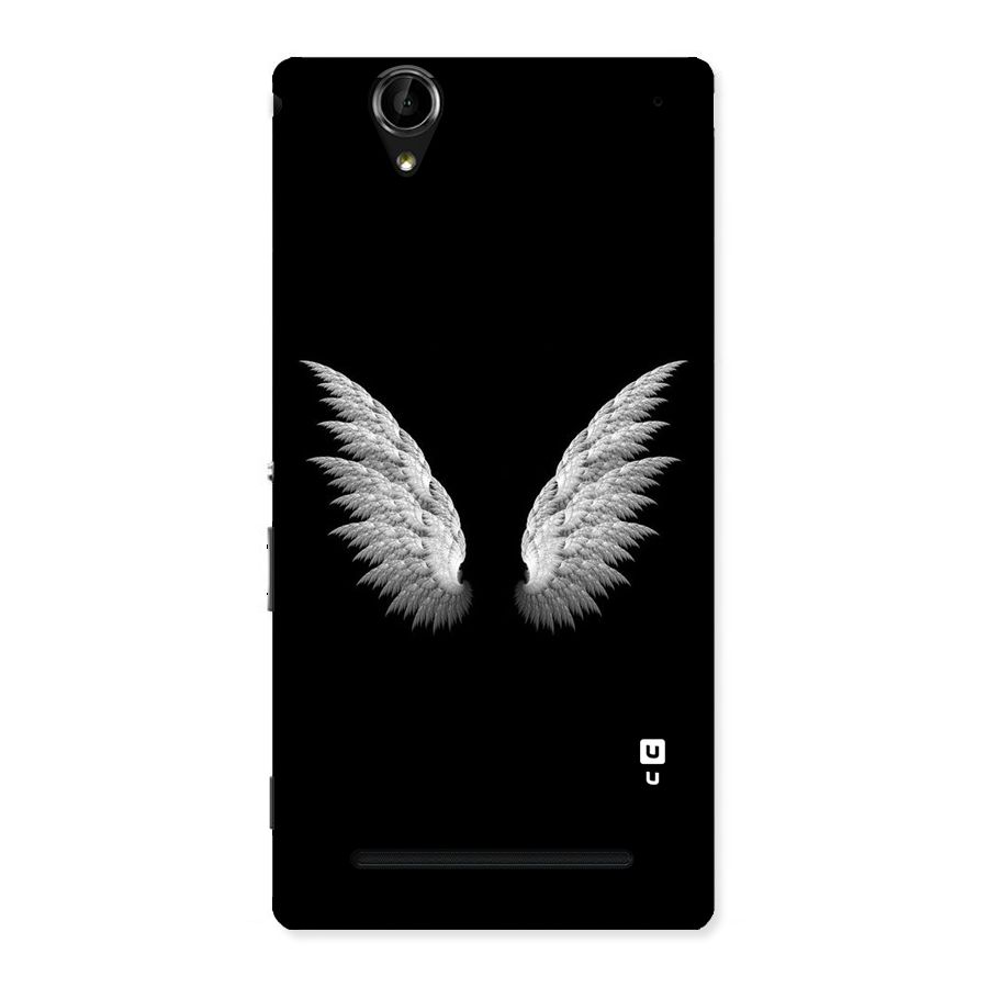 White Wings Back Case for Sony Xperia T2
