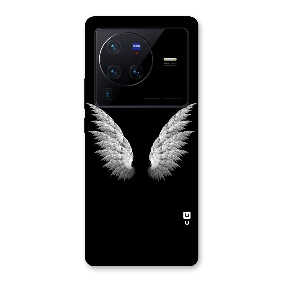White Wings Back Case for Vivo X80 Pro
