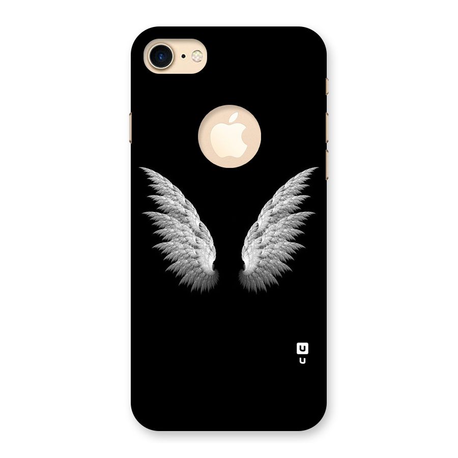 White Wings Back Case for iPhone 7 Logo Cut