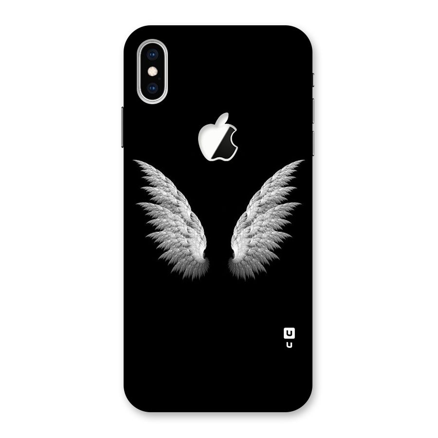 White Wings Back Case for iPhone XS Max Apple Cut
