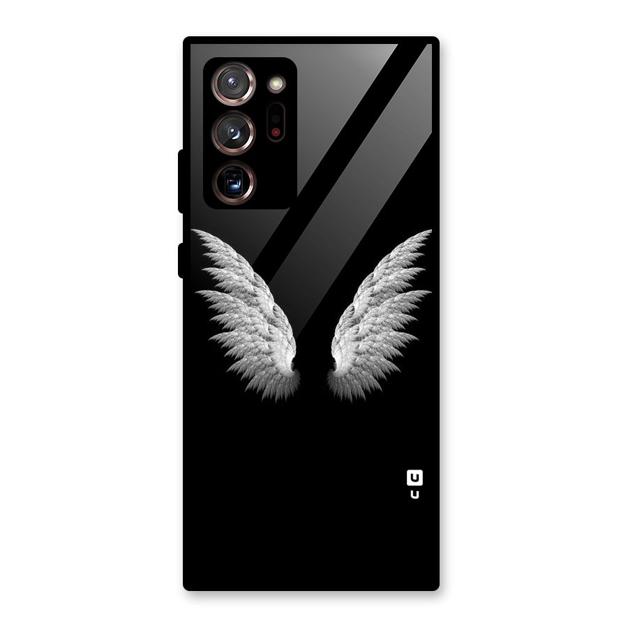 White Wings Glass Back Case for Galaxy Note 20 Ultra