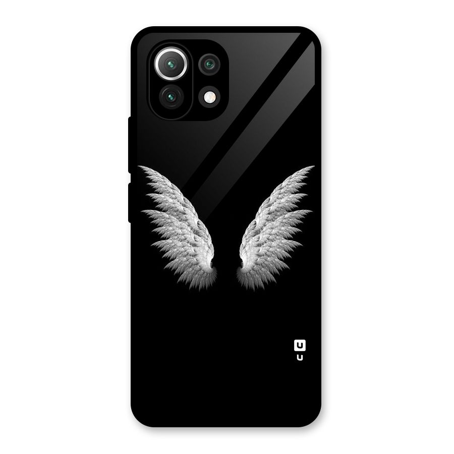 White Wings Glass Back Case for Mi 11 Lite NE 5G