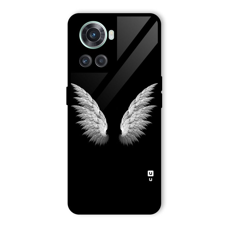 White Wings Glass Back Case for OnePlus 10R