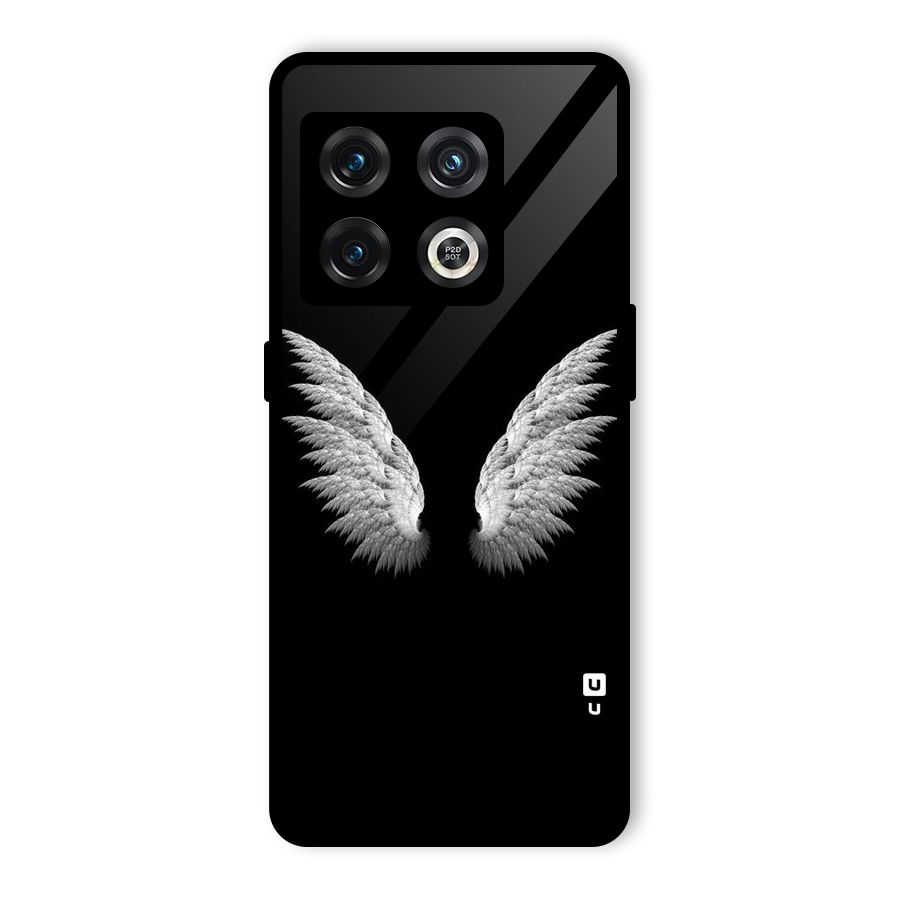 White Wings Glass Back Case for OnePlus 10 Pro 5G