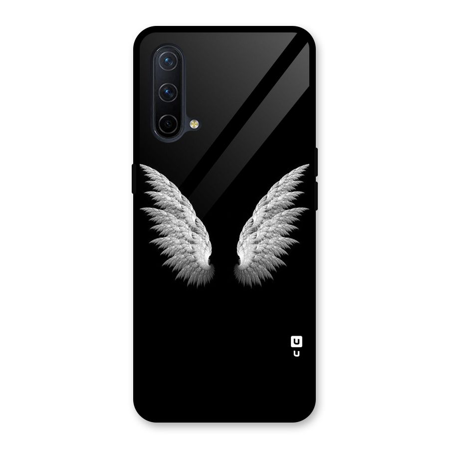 White Wings Glass Back Case for OnePlus Nord CE 5G