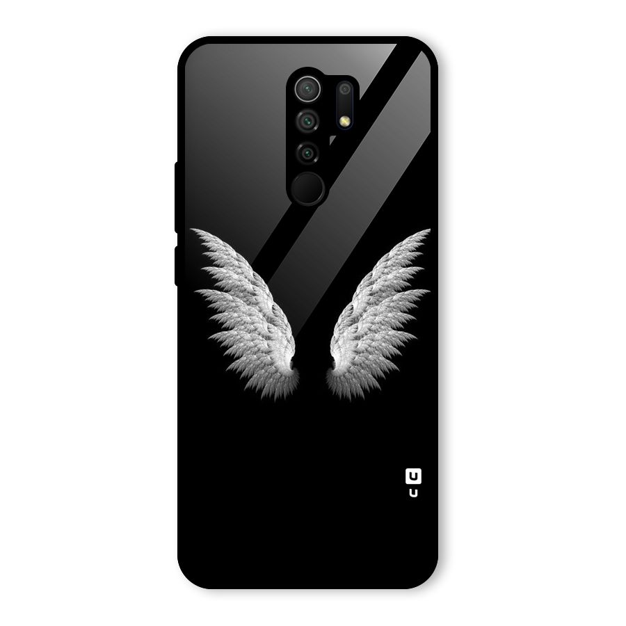 White Wings Glass Back Case for Poco M2