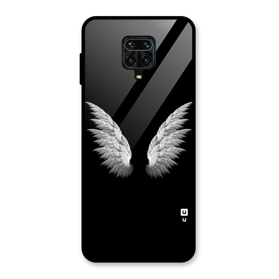 White Wings Glass Back Case for Poco M2 Pro