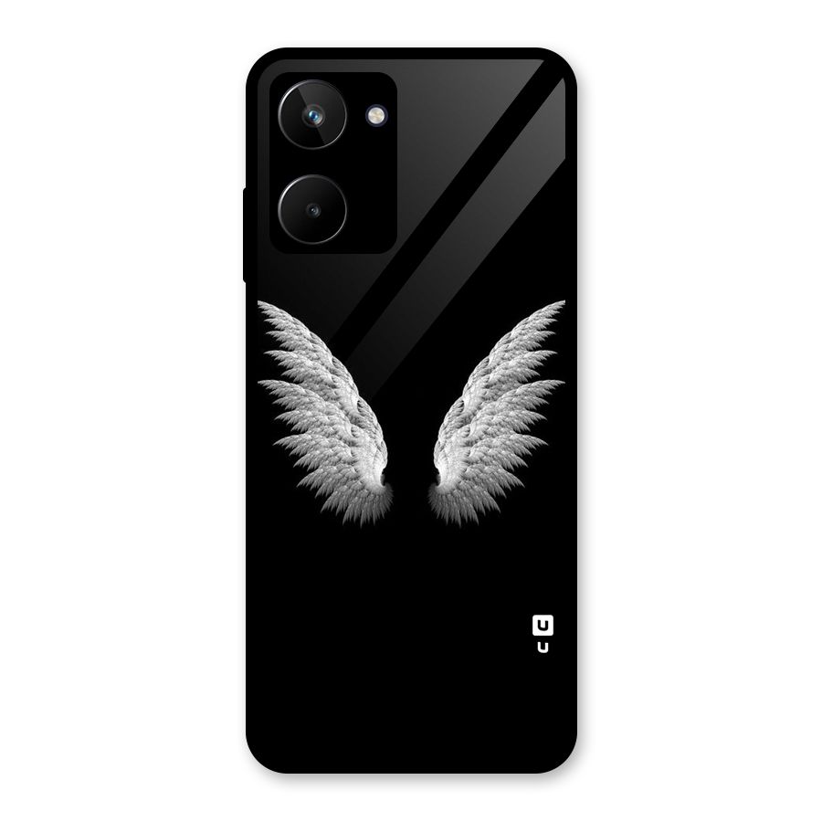 White Wings Glass Back Case for Realme 10