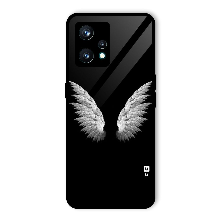 White Wings Glass Back Case for Realme 9