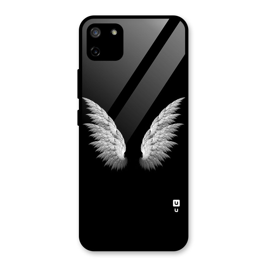 White Wings Glass Back Case for Realme C11