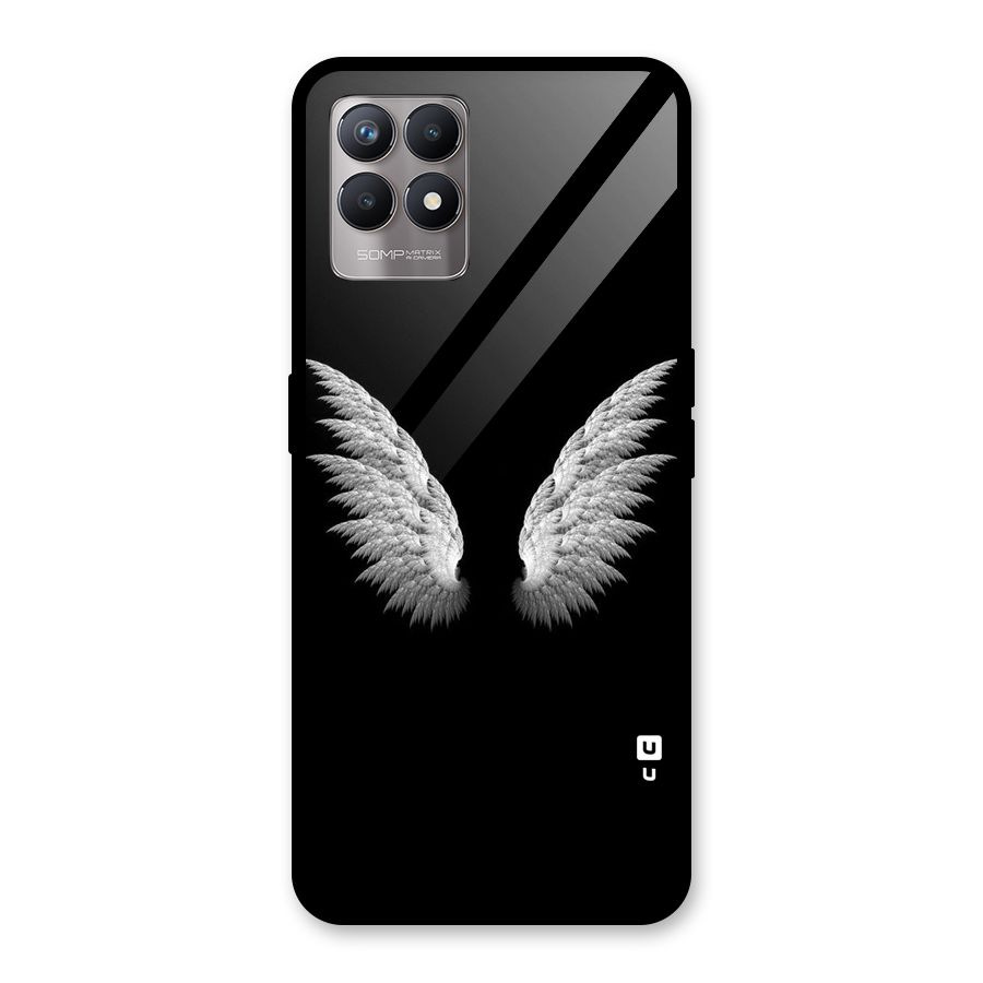White Wings Glass Back Case for Realme Narzo 50