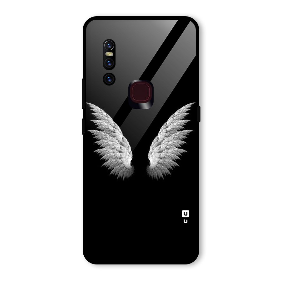 White Wings Glass Back Case for Vivo V15