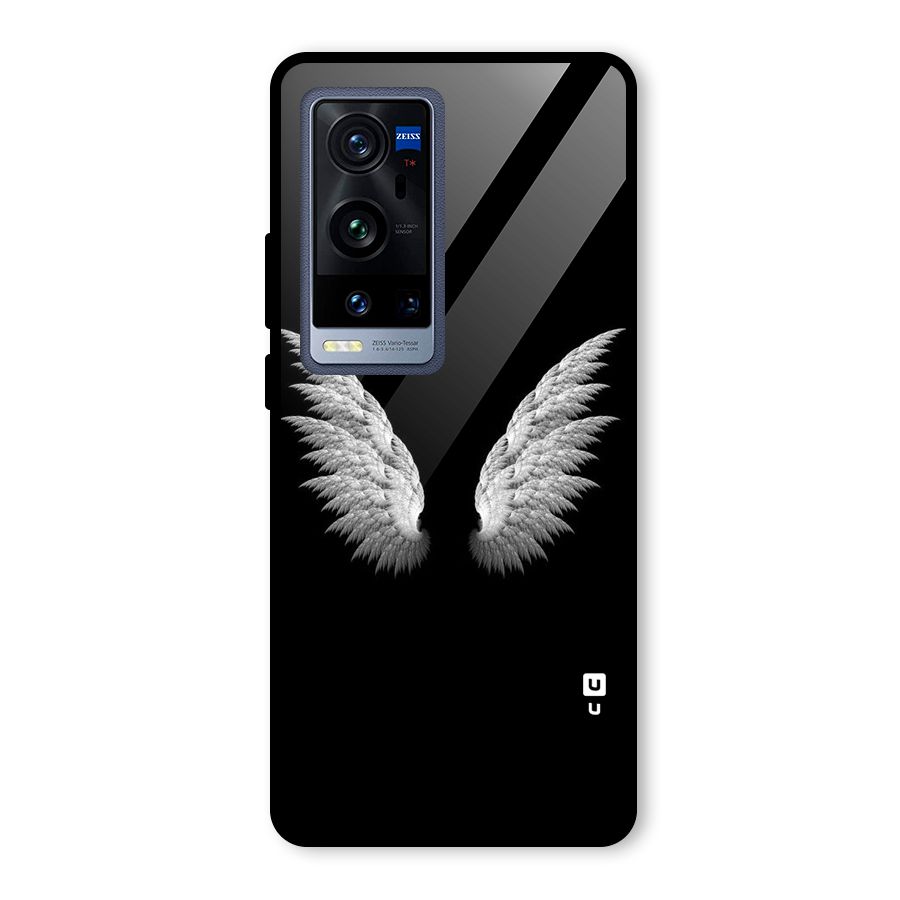 White Wings Glass Back Case for Vivo X60 Pro Plus
