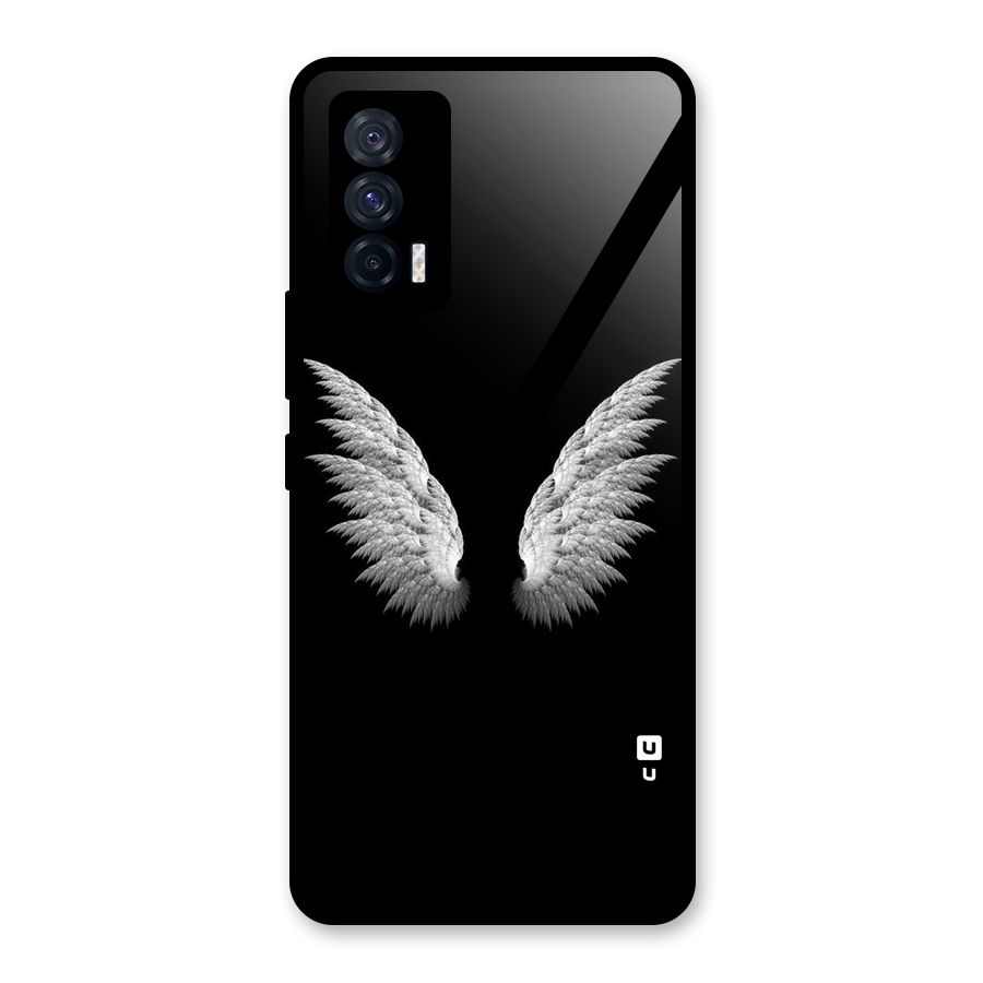 White Wings Glass Back Case for Vivo iQOO 7 5G