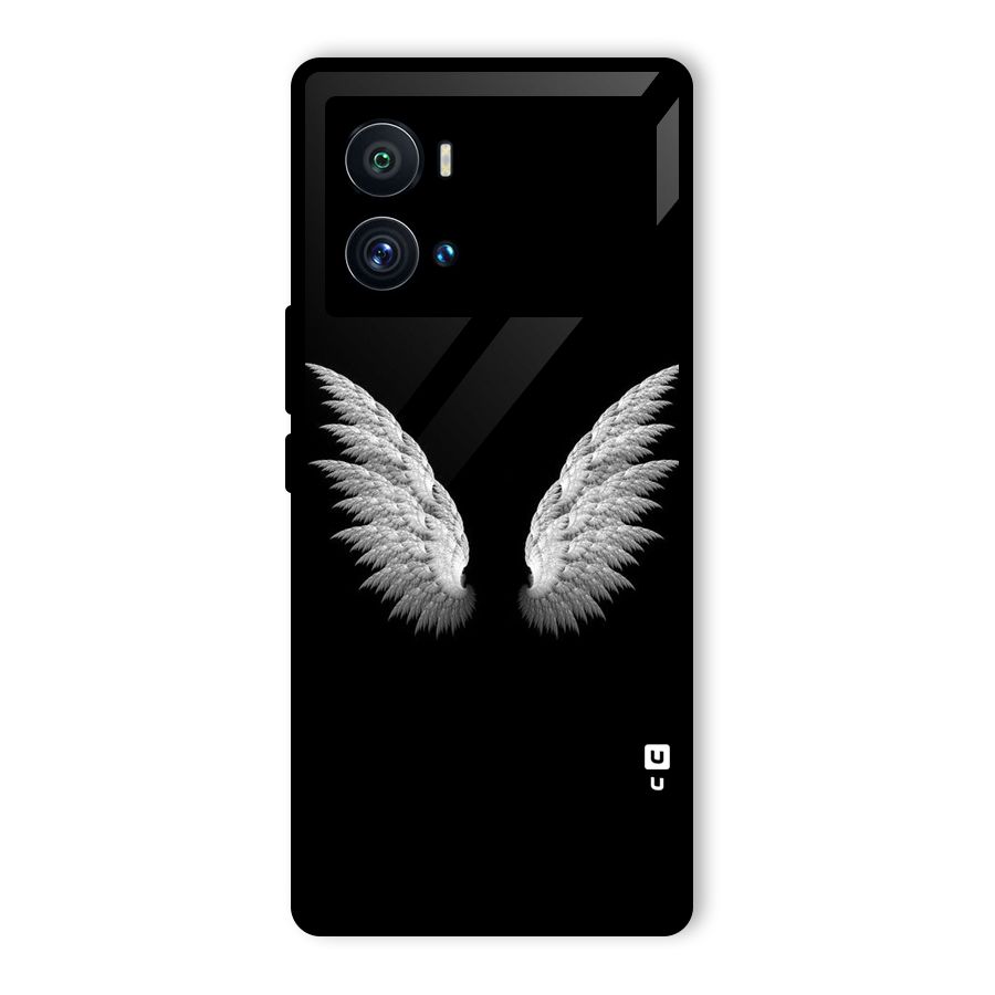 White Wings Glass Back Case for Vivo iQOO 9 Pro
