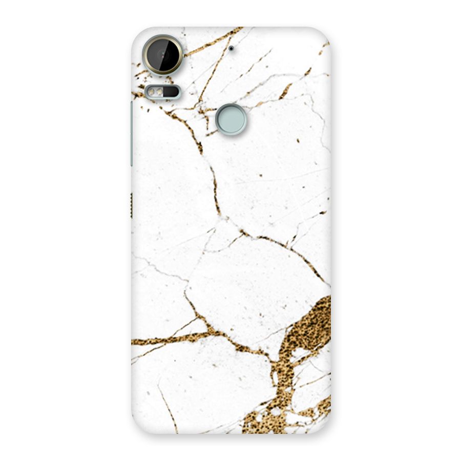 White and Gold Design Back Case for Desire 10 Pro