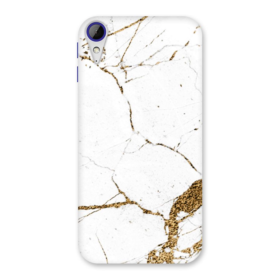 White and Gold Design Back Case for Desire 830