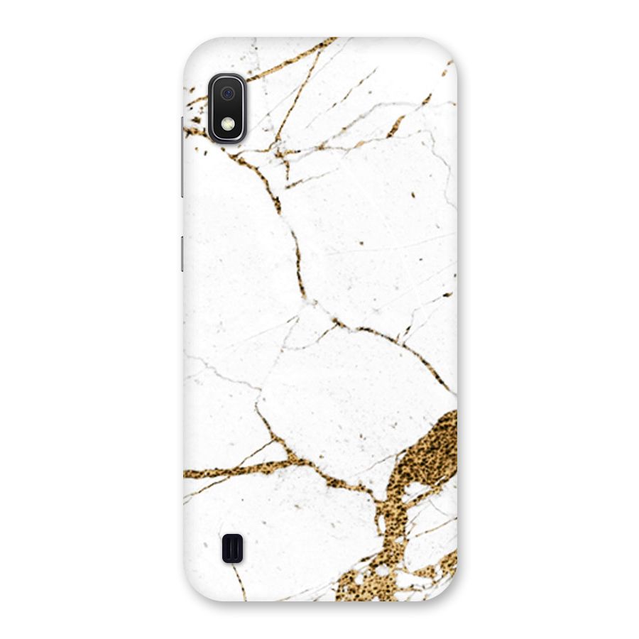 White and Gold Design Back Case for Galaxy A10