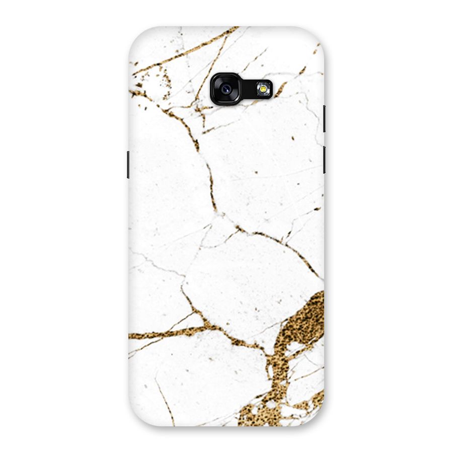 White and Gold Design Back Case for Galaxy A5 2017