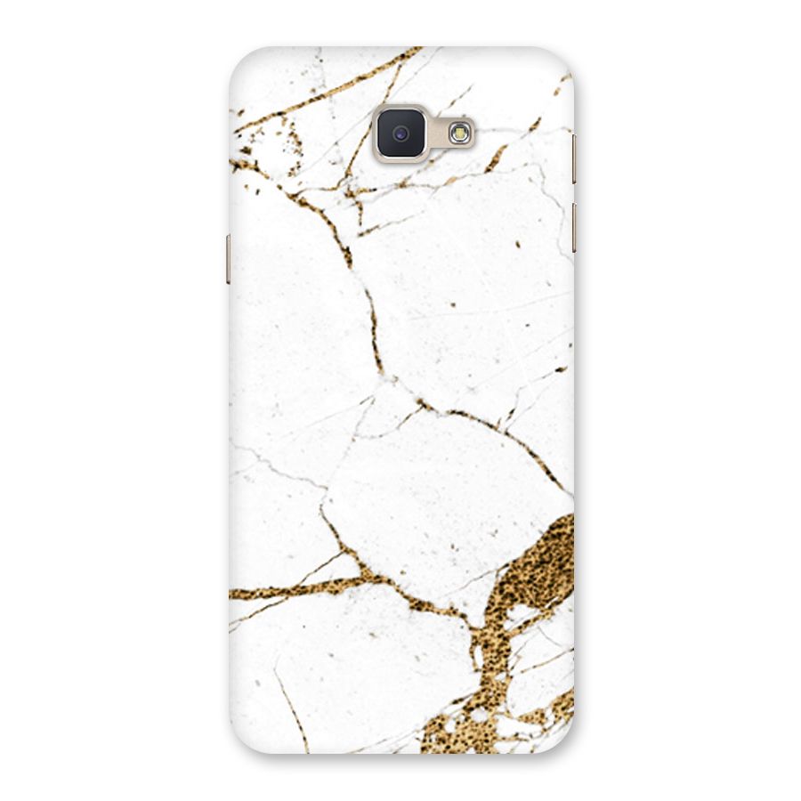 White and Gold Design Back Case for Galaxy J5 Prime