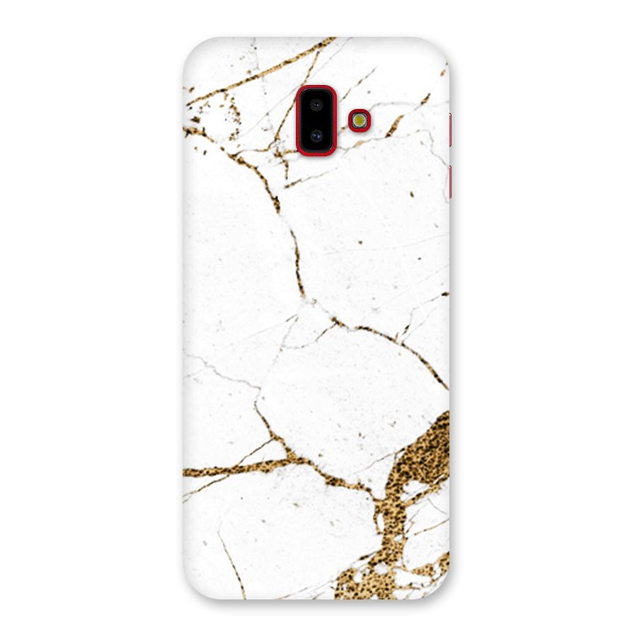 White and Gold Design Back Case for Galaxy J6 Plus